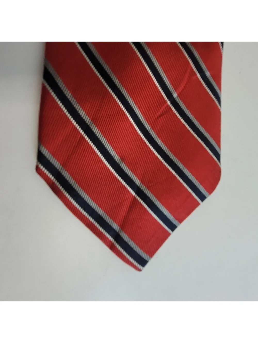 Robert Talbott for Young Man's Fancy San Francisco Tie Red Navy Stripe